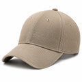 Cappellino da baseball taglia unica beige in tessuto testurizzato con visiera curva