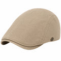 Coppola taglia unica in tessuto beige - berretto casual con visiera