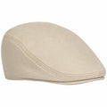 Coppola piatta in tessuto beige - taglia unica - stile casual per uso quotidiano